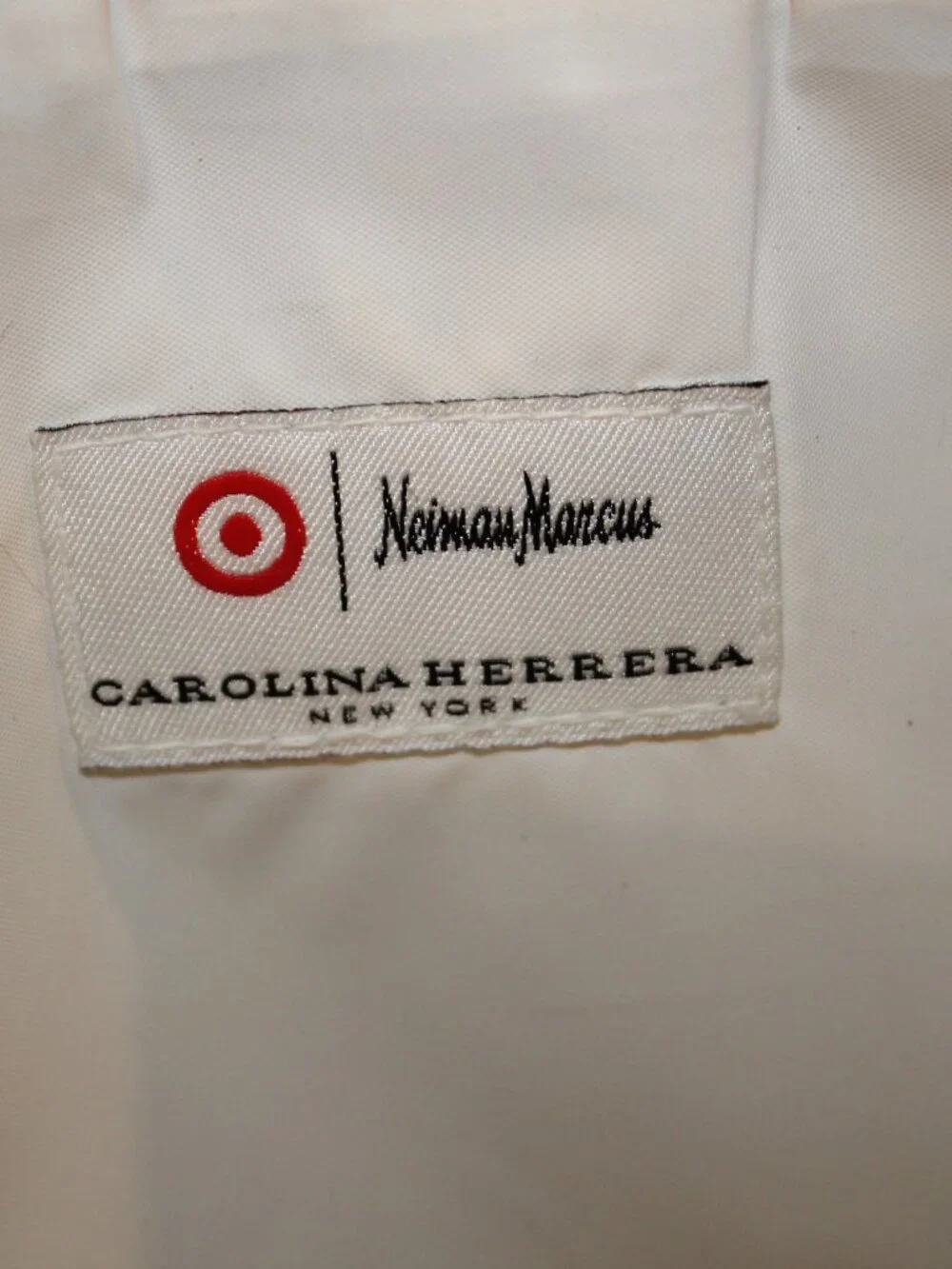 Carolina Herrera x Neiman Marcus Padded Zipper Travel Cosmetic Laptop Pouch Bag